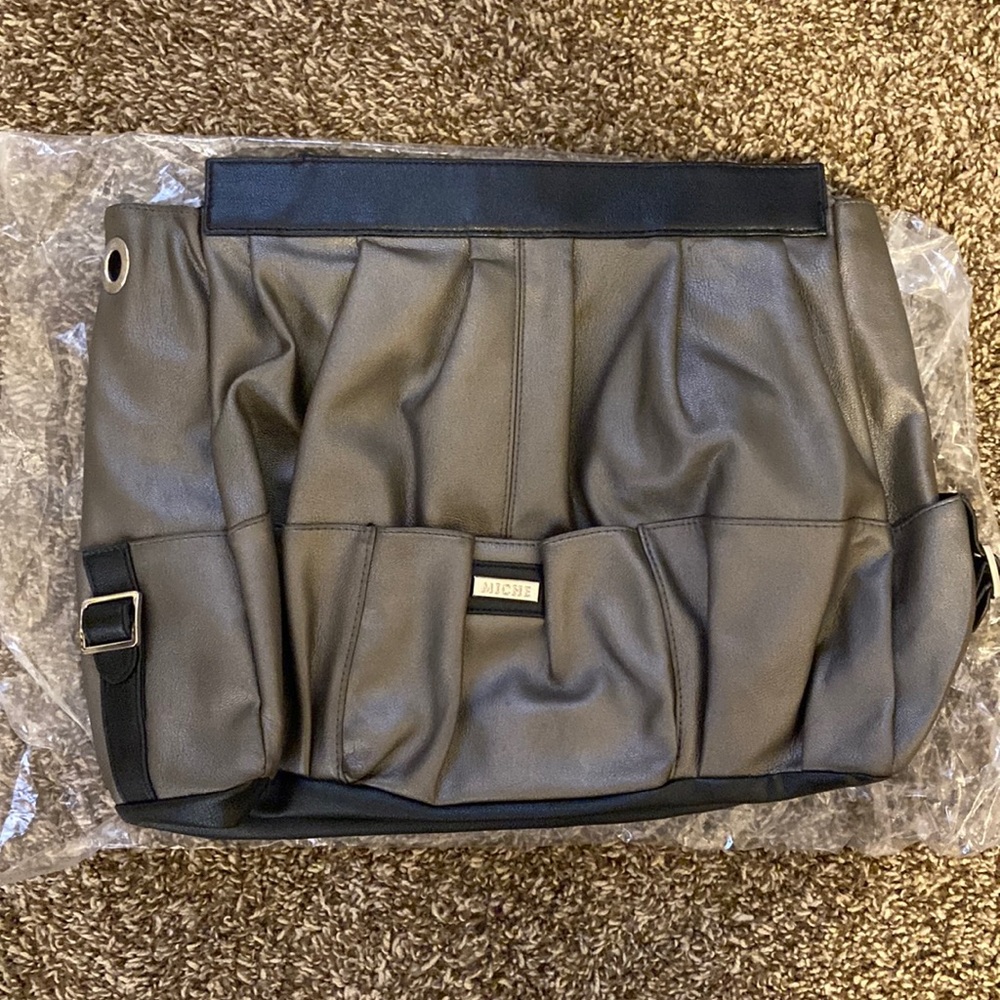 Miche ‘Prima’ shell in pewter with black accents. New. Pet and smoke free